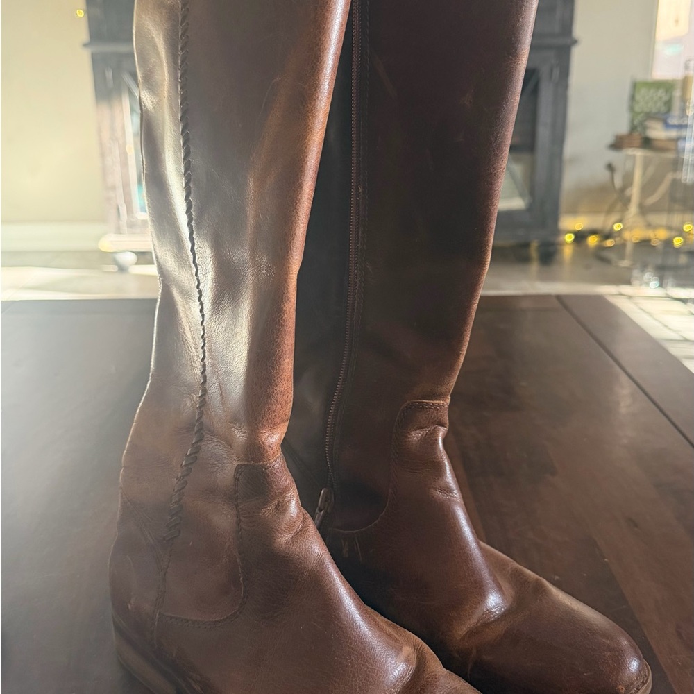 FRYE AND CO. Rich Brown Over the Knee Boots